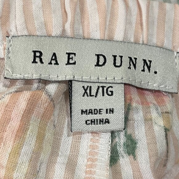 RAE DUNN (NWT) "Cheers" Set of 2 Woven Boxer Sleep Shorts, Pink/Sage - XL - Picture 11 of 12